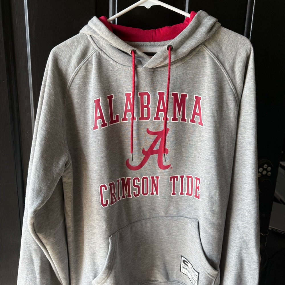 Colosseum Gray Alabama Crimson Tide Hoodie